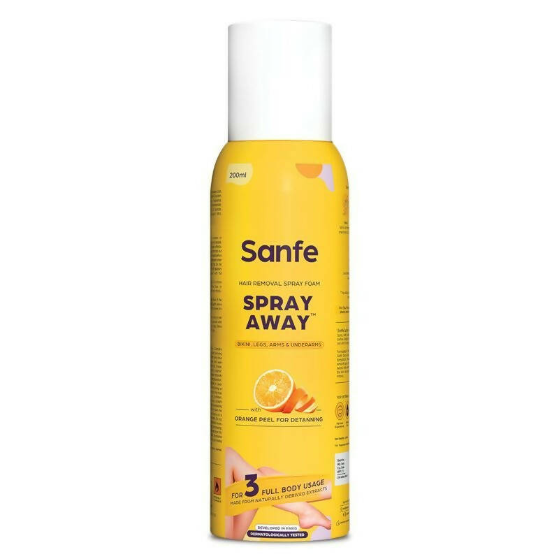 Sanfe Painless & Detan Hair Removal Spray Cream For Women - BUDNE