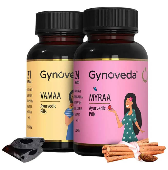 Gynoveda PCOS Vamha Ayurvedic Pills & Myrha Ayurvedic Pills