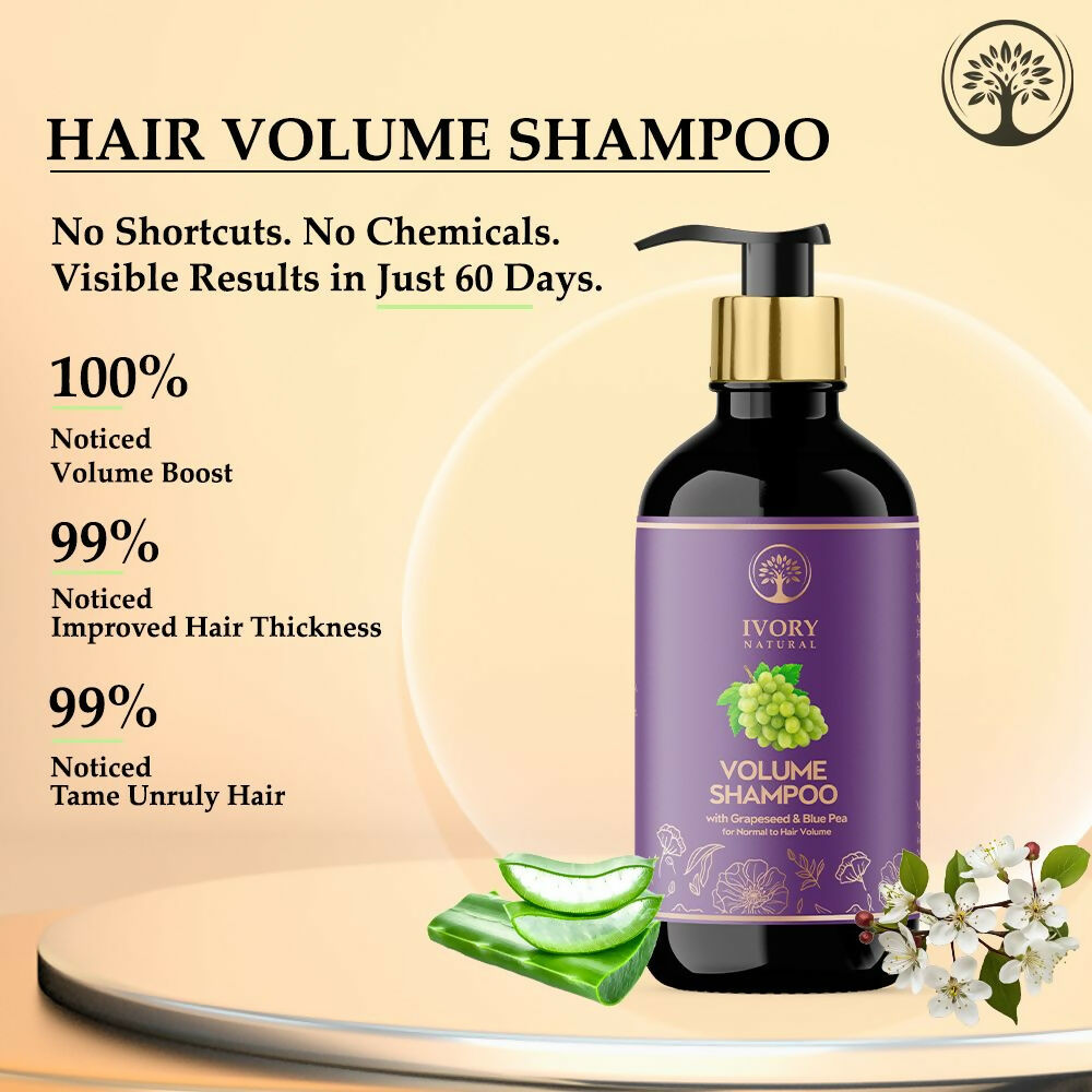 Ivory Natural Hair Volume Shampoo For Thicker And Voluminous Hair