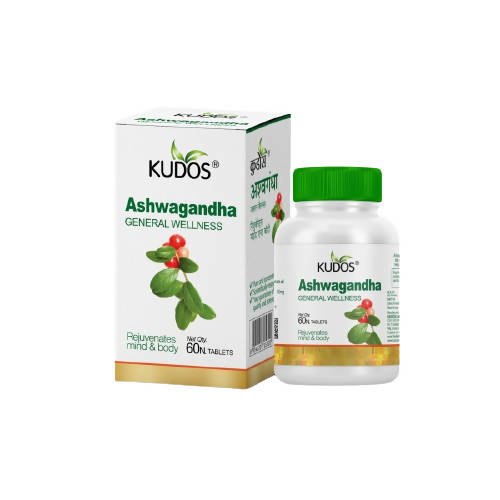 Kudos Ayurveda Ashwagandha Tablets For General Wellness