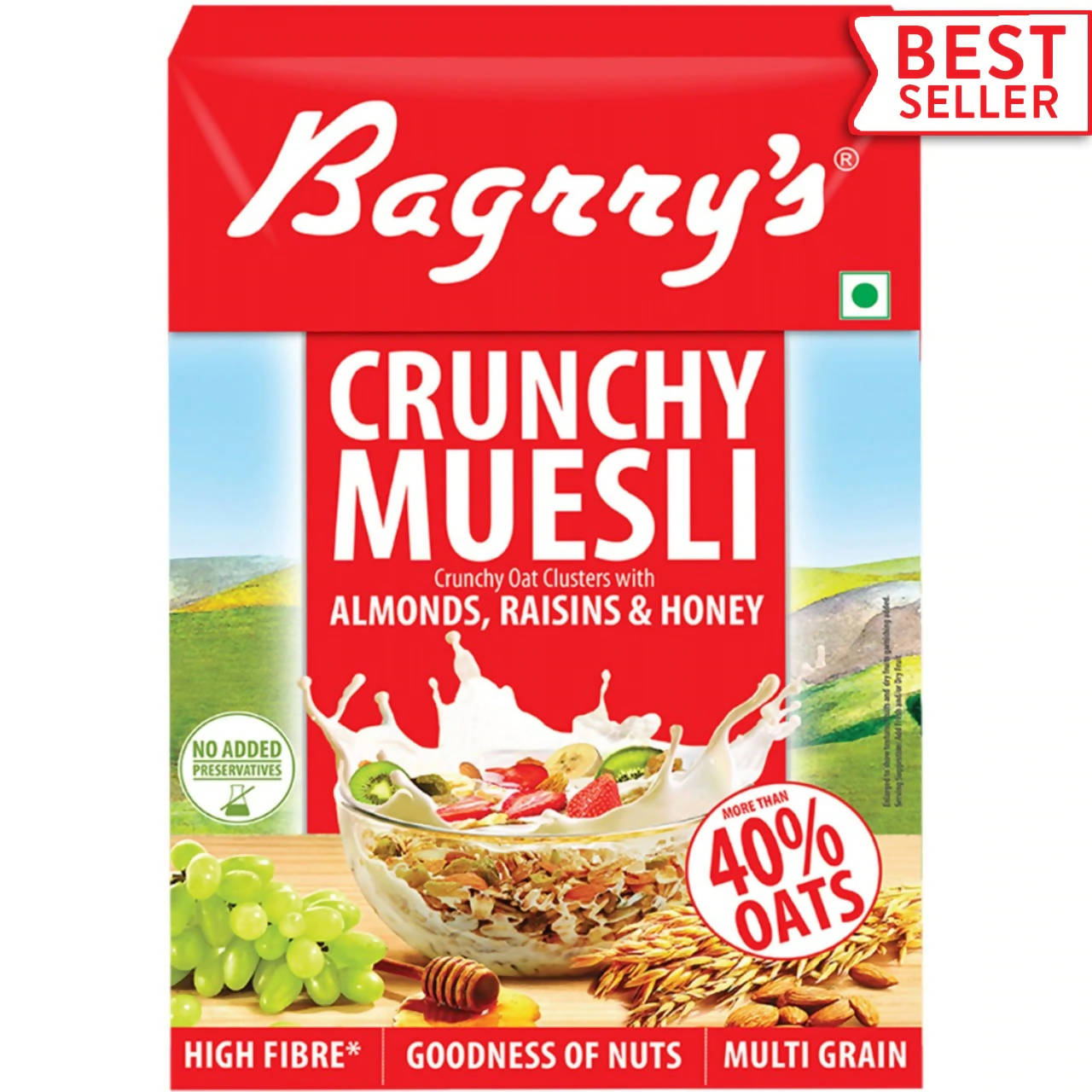 Bagrry's Crunchy Muesli - Almonds, Raisins & Honey - BUDNE