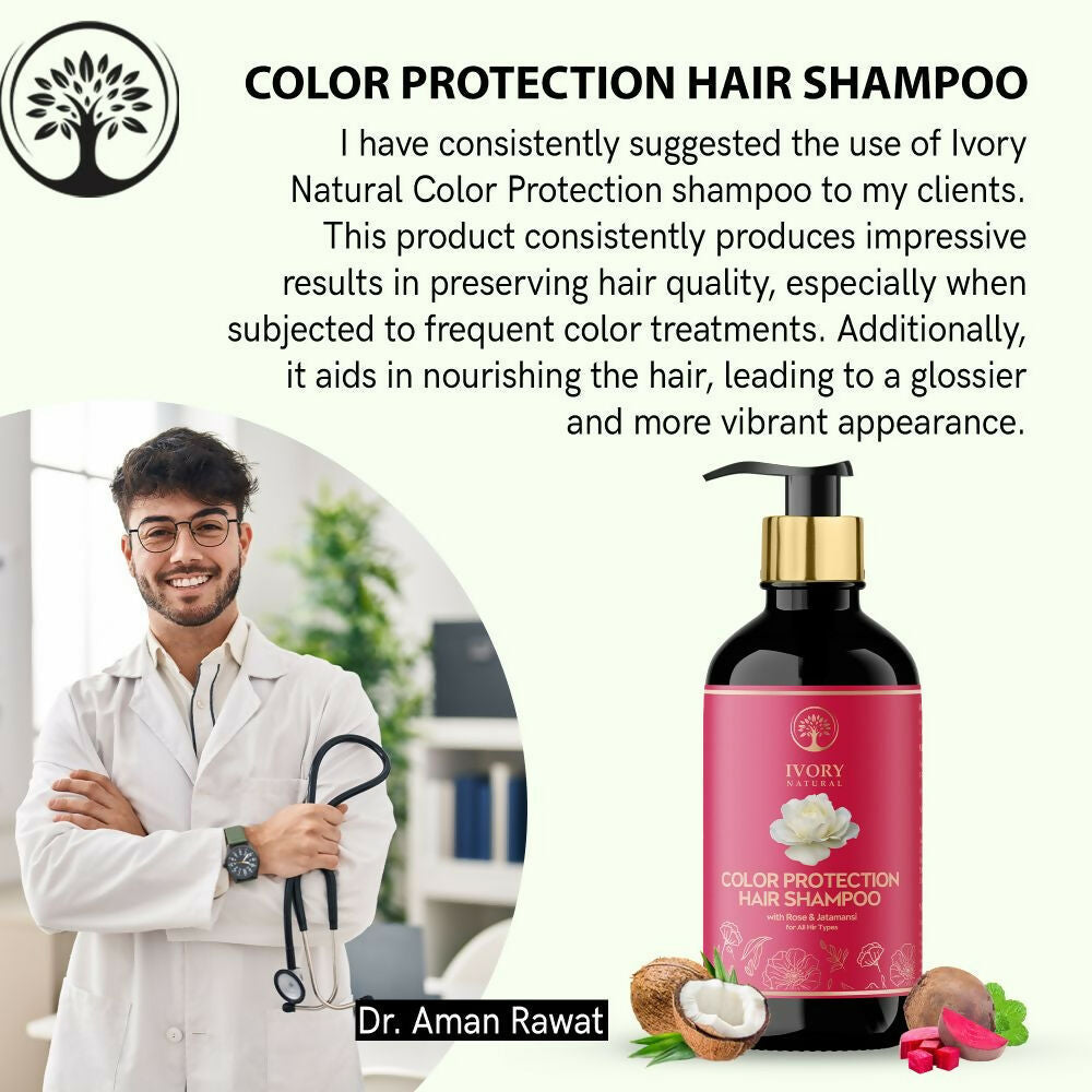 Ivory Natural Color Protection Hair Shampoo - Natural Solution For Coloured Hair
