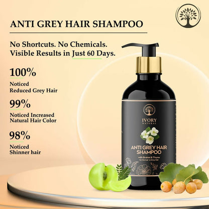 Ivory Natural Grey Hair Shampoo For Nature-Inspired Grey Coverage And Revitalization