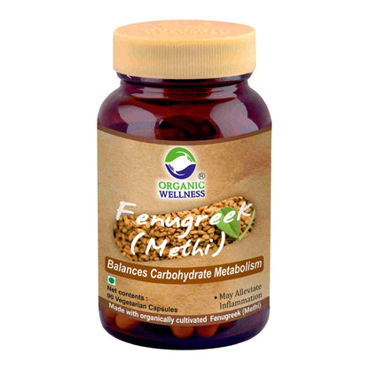 Organic Wellness Fenugreek (Methi) Vegetarian Capsules - BUDEN