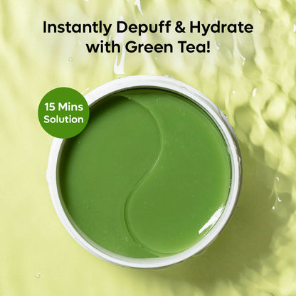 mCaffeine Green Tea Hydrogel Under Eye Patches for Fine Lines