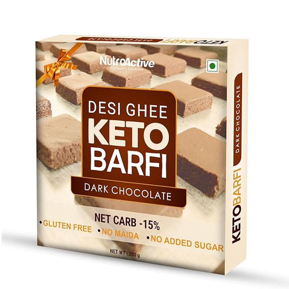 NutroActive Desi Ghee Barfi Hazelnut Chocolate