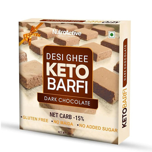 NutroActive Desi Ghee Barfi Hazelnut Chocolate