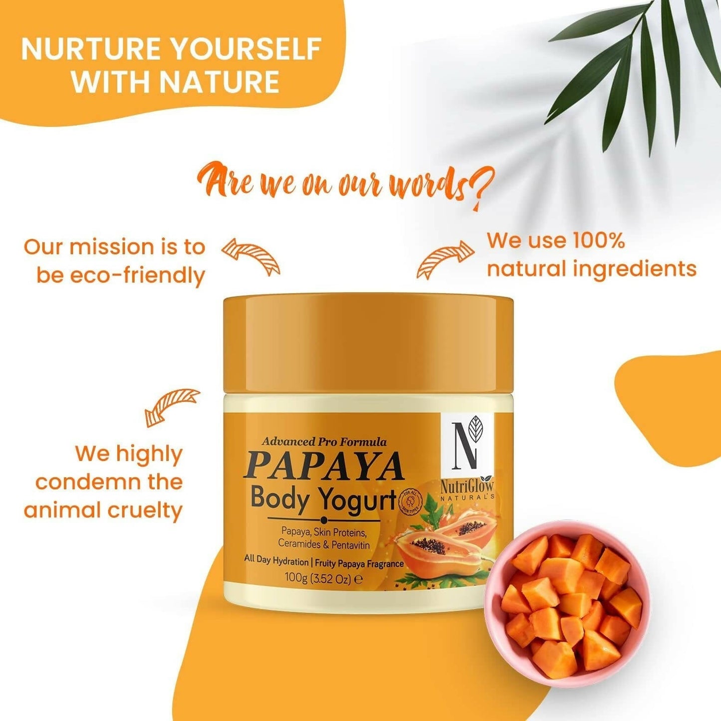 NutriGlow NATURAL'S Advanced Pro Formula Papaya Body Yogurt