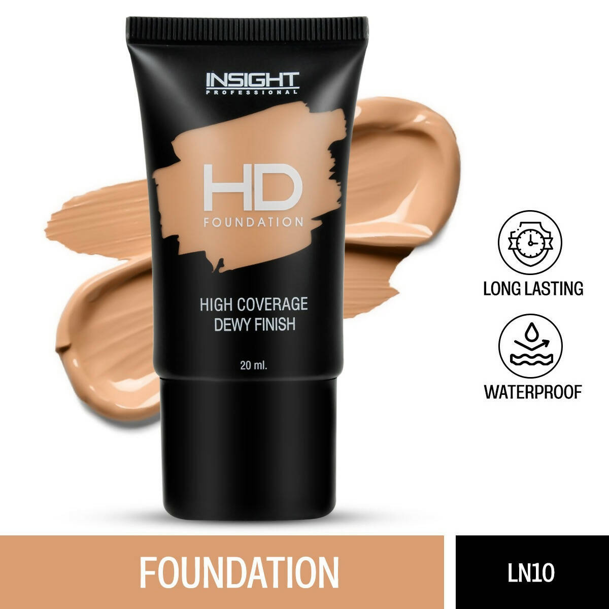 Insight Cosmetics HD Foundation - LN 10