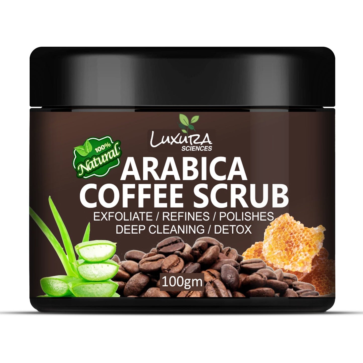 Luxura Sciences Natural Arabica Coffee Scrub For Face
