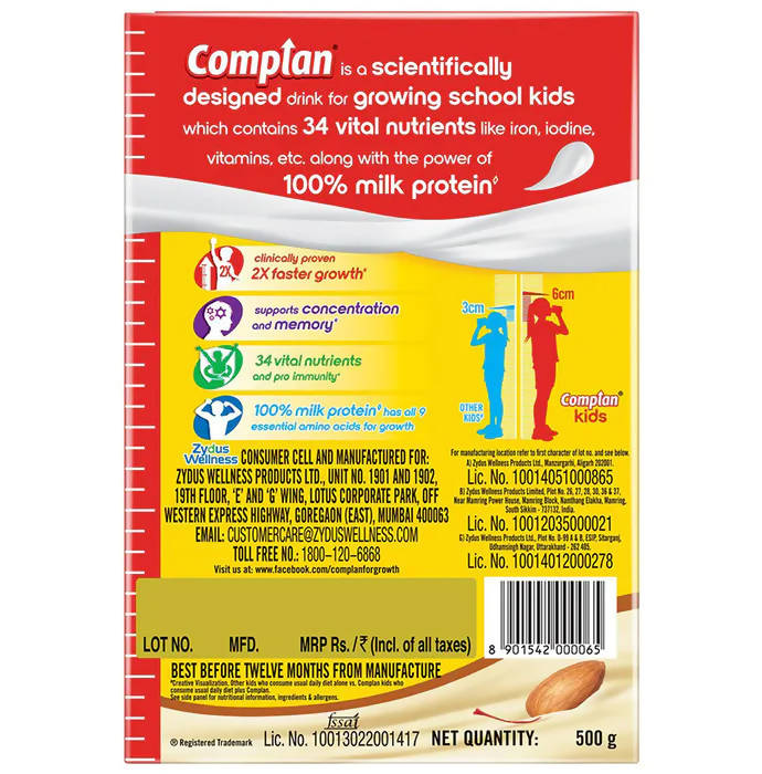 Complan Nutrition and Health Drink Kesar Badam Refill