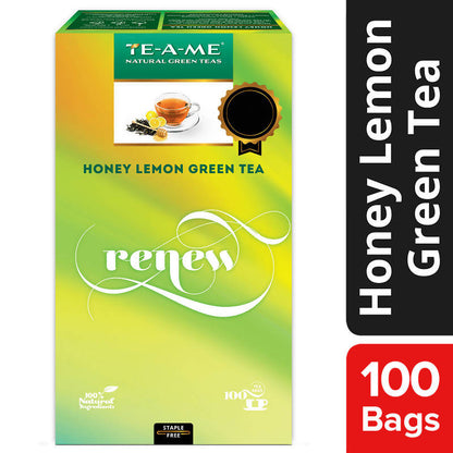Teame Honey Lemon Green Tea Renew Tea Bags - BUDNE