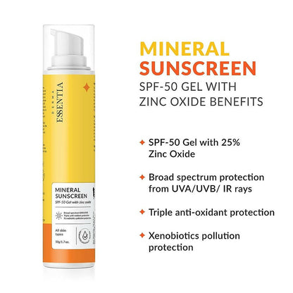 Derma Essentia SPF 50 Mineral Sunscreen Gel