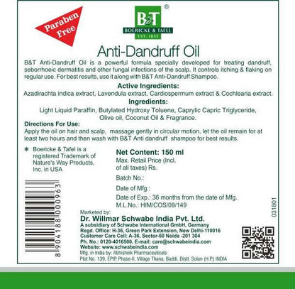 Boericke & Tafel Anti-Dandruff Oil