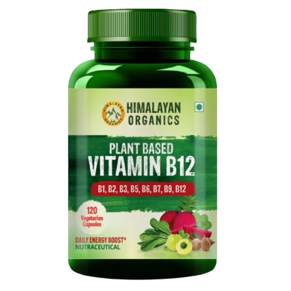 Himalayan Organics Organic B12 500mg Vegetarian Capsules