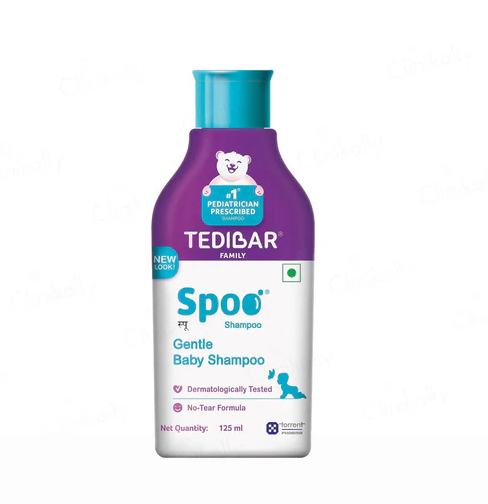 Tedibar Spoo Baby Shampoo, No-tear Formula, Gentle On Scalp - 125ML