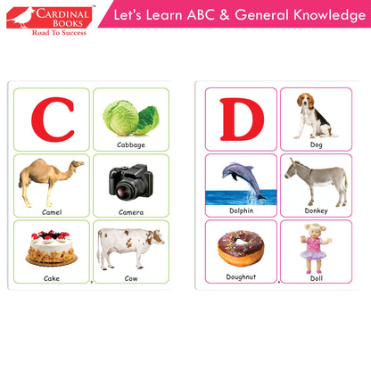 Cardinal ABC & Pattern Book Set (Set Of 2)| Alphabet Picture Book|General Knowledge Book|Pattern Writing Book| Combo Book for Kids| Ages 3-5 Years