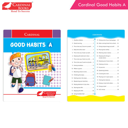 Cardinal General Knowledge Book Set 1 (Set of 3)|Good Habit A| Hindi Sulekhan Bhag 0| Tell Me More A| Combo Book Set| Ages 3-7 Years