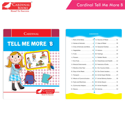 Cardinal General Knowledge Book 2 (Set of 3)|Good Habit B| Festival & Celebration of India| Tell Me More B| Combo Book Set| Ages 3-7 Years