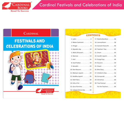 Cardinal General Knowledge Book 2 (Set of 3)|Good Habit B| Festival & Celebration of India| Tell Me More B| Combo Book Set| Ages 3-7 Years