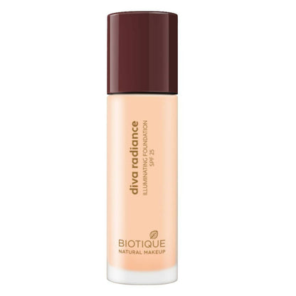 Biotique Natural Makeup Diva Radiance Illuminating Foundation-Creamy Oatmeal