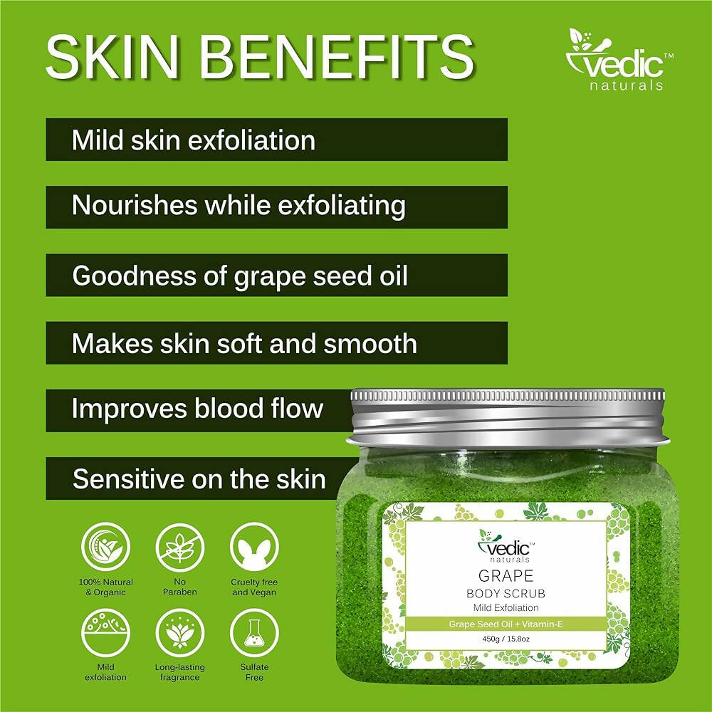 Vedic Naturals Grape Body Scrub