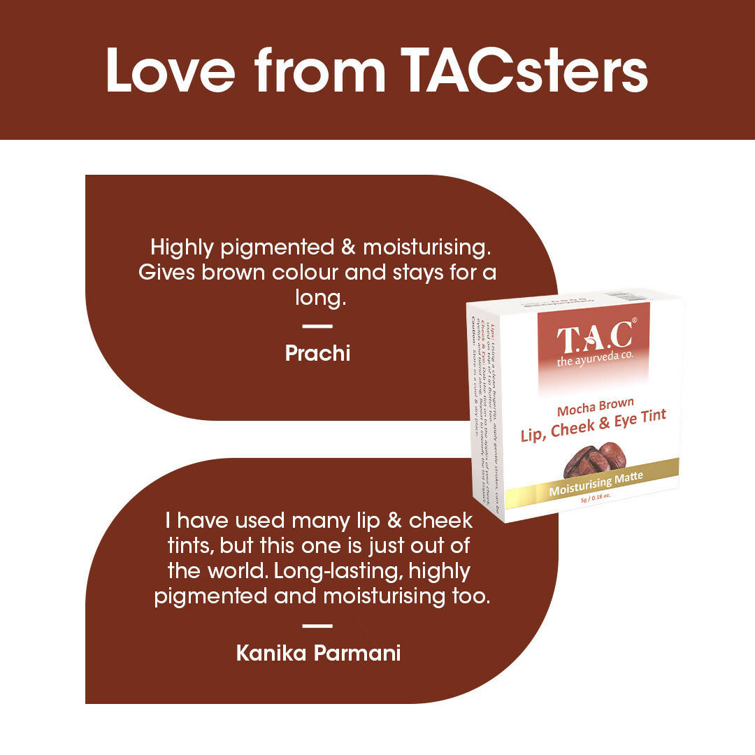 TAC - The Ayurveda Co. Brown Mocha Lip, Cheek & Eye Tint