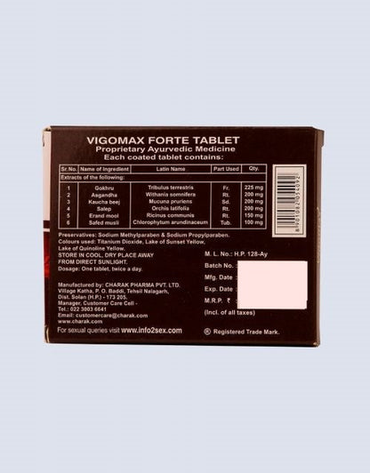 Charak Pharma Vigomax Forte Tablets