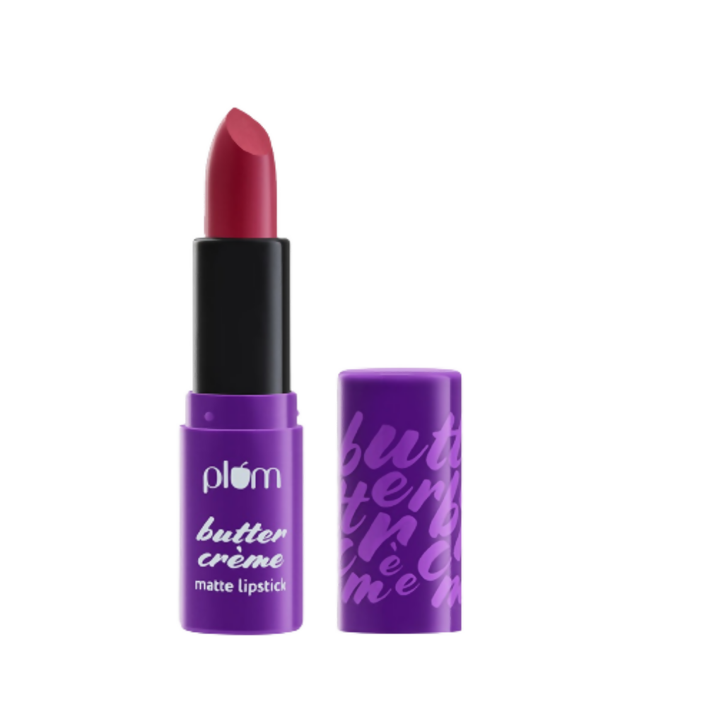 Plum Butter Cr??me Matte Lipstick Rouge Riot - 128 (Rouge Pink) - BUDNE