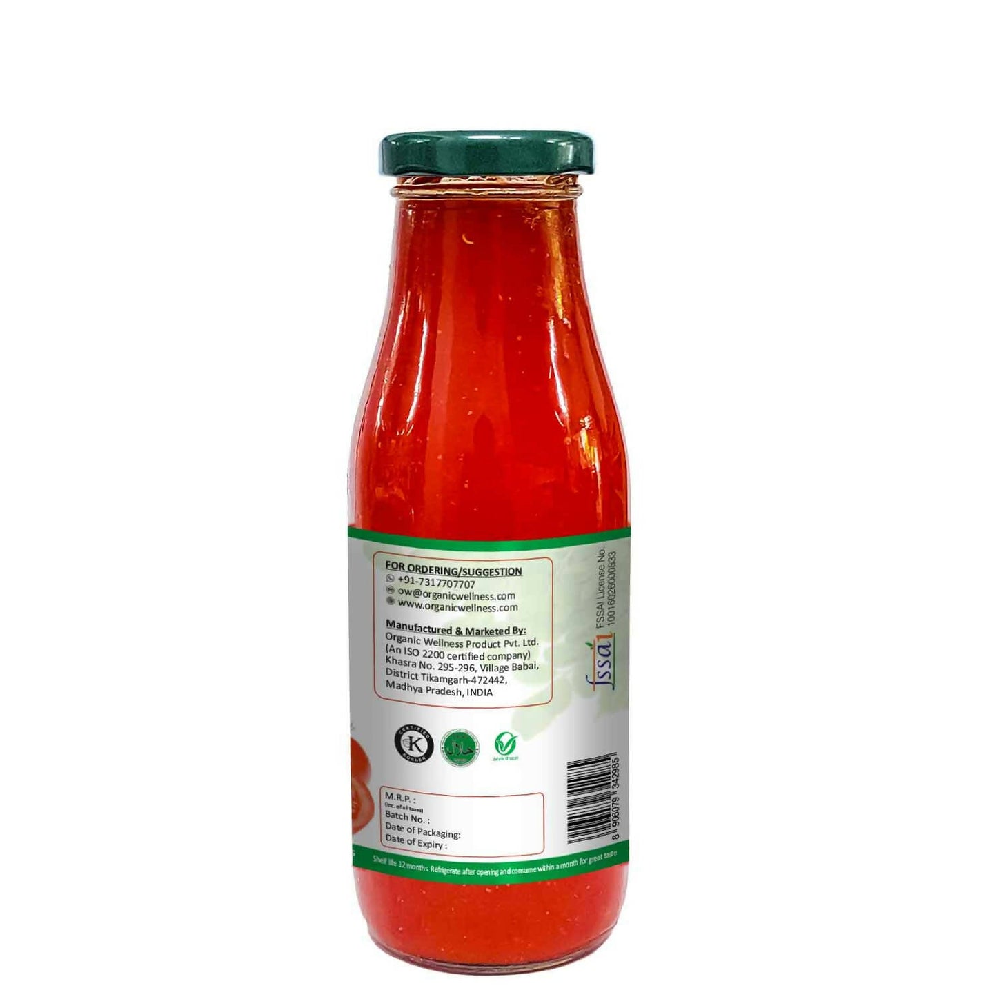 Organic Wellness Moringa Tomato Ketchup