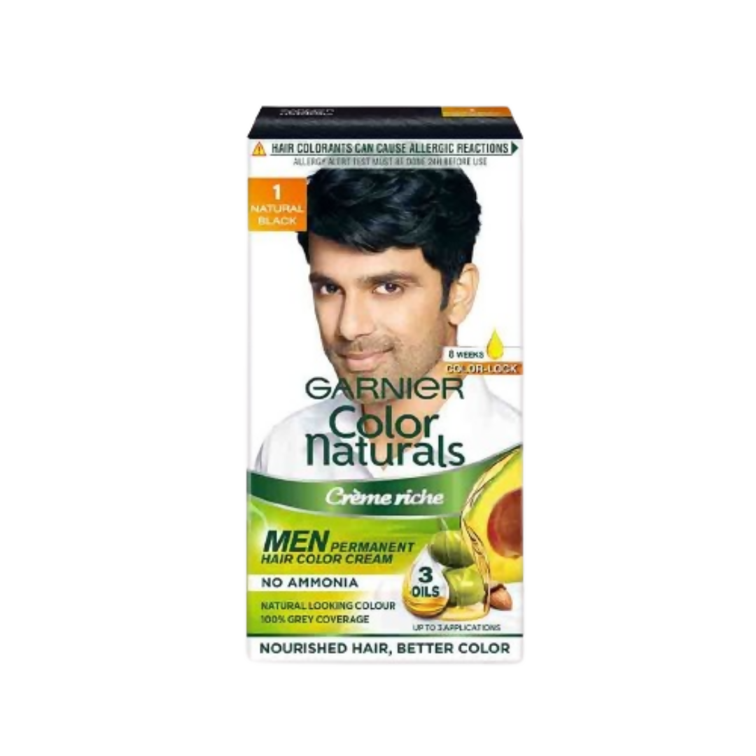 Garnier Color Naturals Creme Riche Men Hair Color - Shade 1 Natural Black