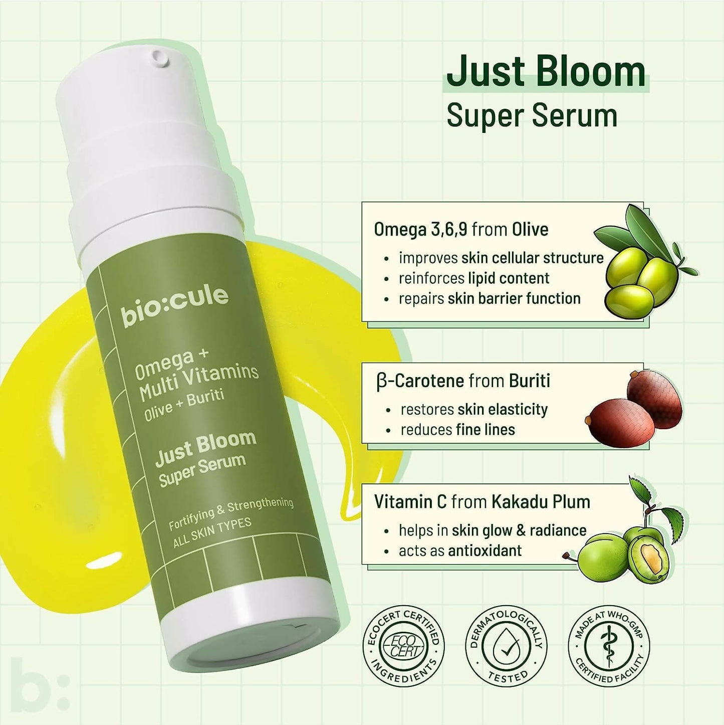 Biocule Just Bloom Super Fortifying Face Serum