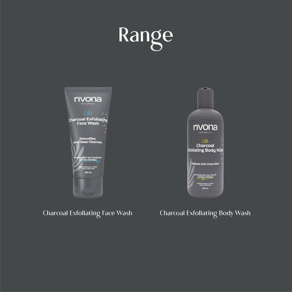 Rivona Naturals Charcoal Exfoliating Body Wash