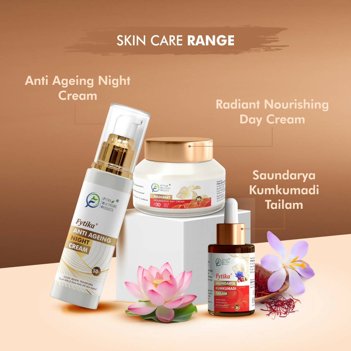 Fytika Anti-Aging Night Cream with Gotu Kola, Saffron and Lotus Flower Extract