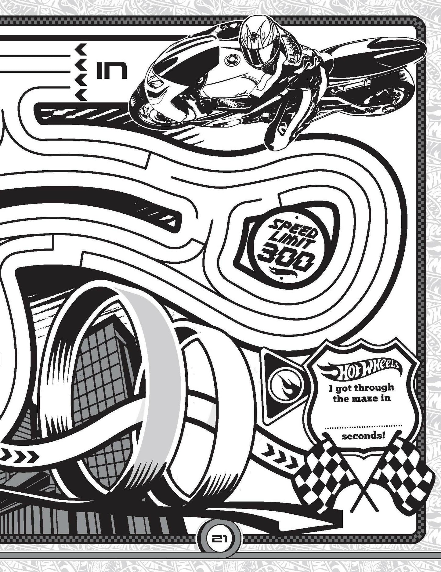 Dreamland Publications Hot Wheels Bumper Colouring & Puzzle Book : Children Drawing, Painting & Colouring Book