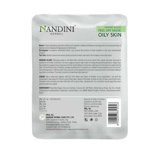 Nandini Herbal Marine Algae Peel Off Mask For Oily Skin