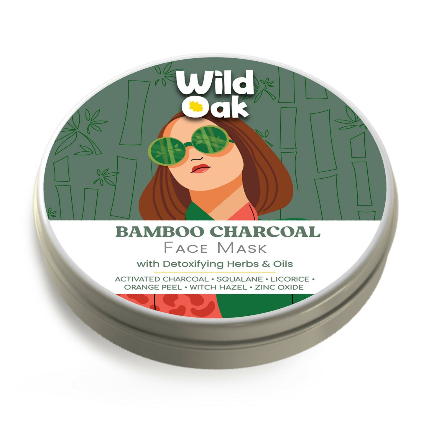 Wild Oak Niacinamide Bamboo Charcoal Face Mask