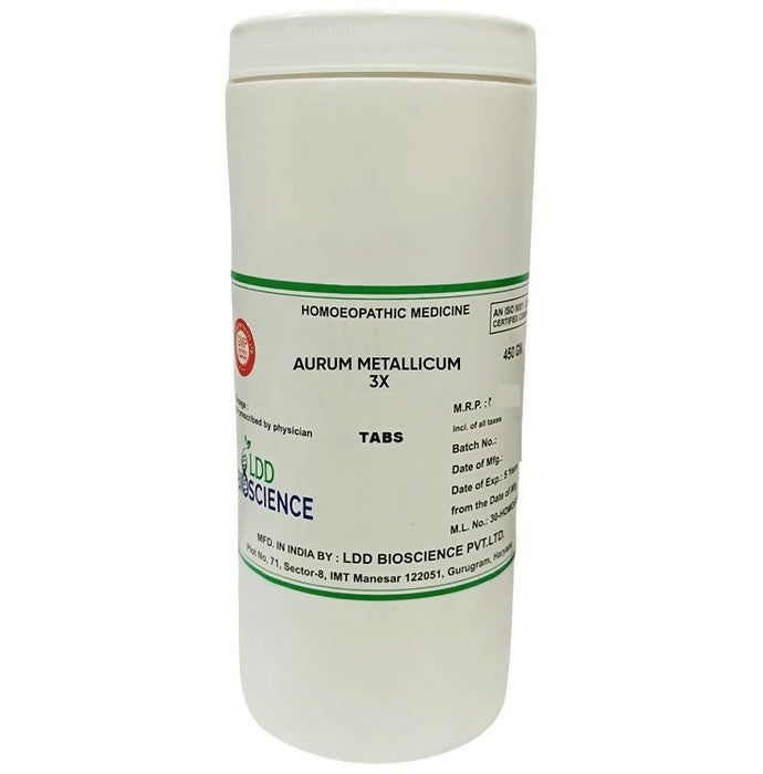 LDD Bioscience Homeopathy Aurum Metallicum 3X Tablets -  buy in usa 