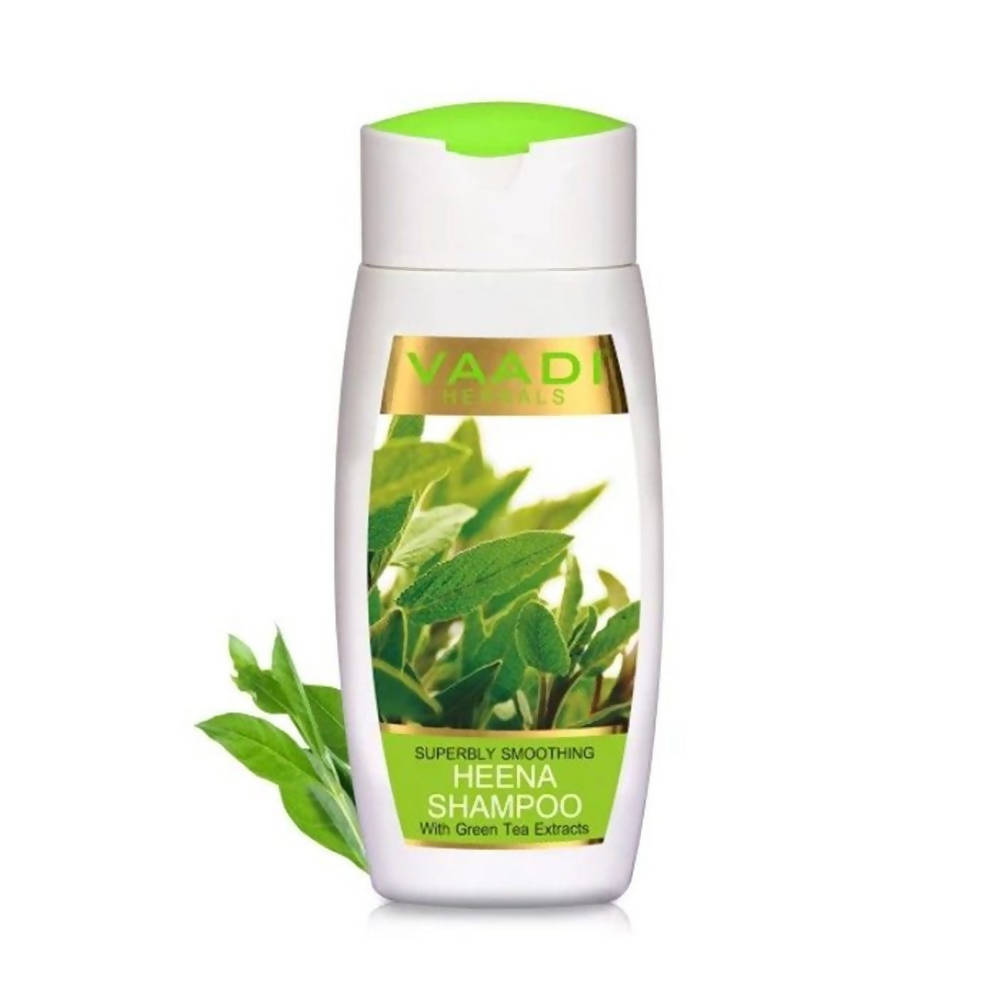 Vaadi Herbals Superbly Smoothing Heena Shampoo With Green Tea Extracts - BUDEN