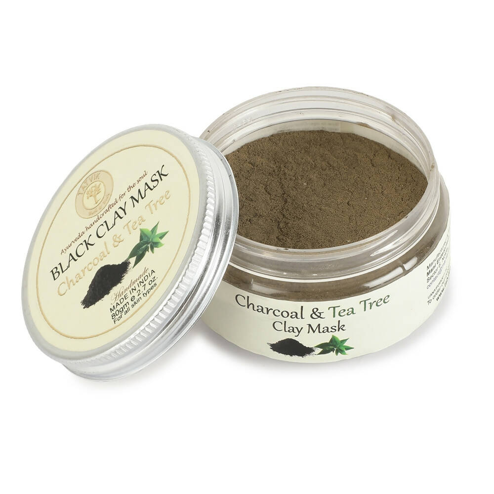 Tatvik Ayurveda Black Clay Mask ƒ?? Charcoal and Tea Tree - usa canada australia