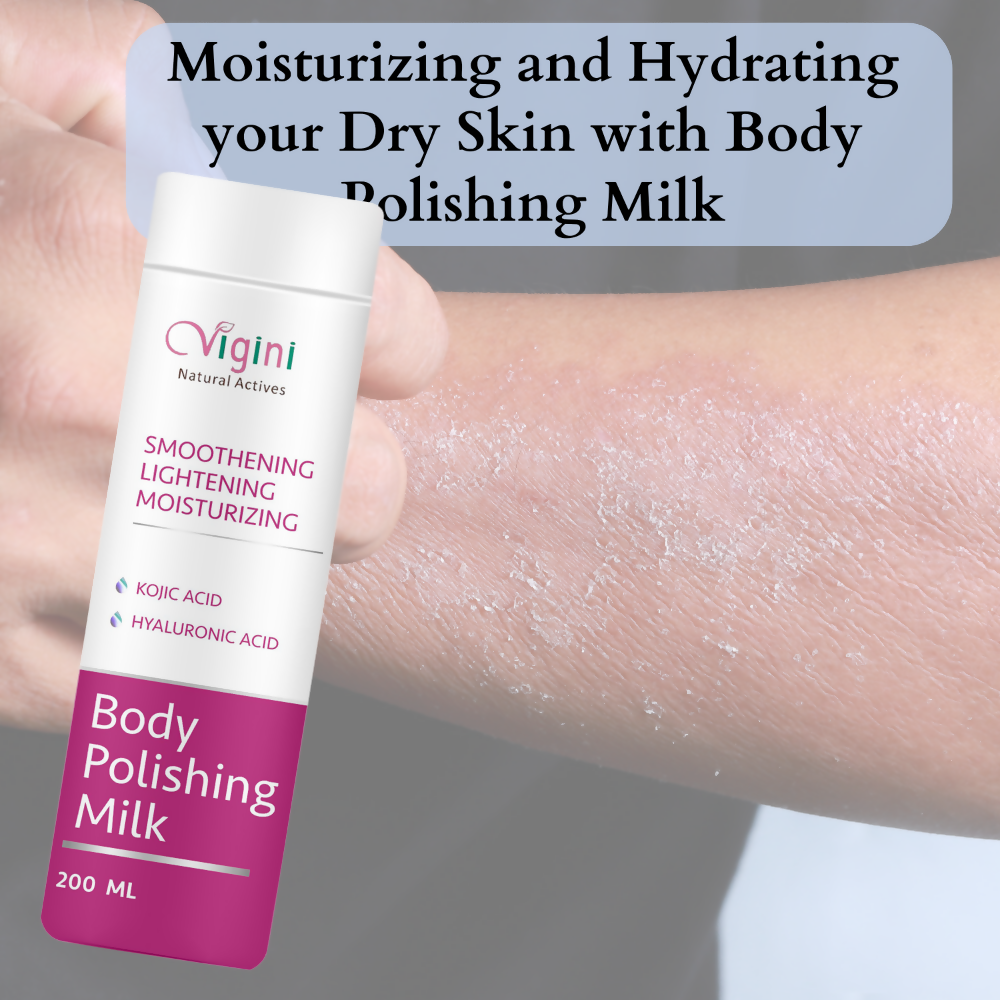 Vigini Skin Whitening Lightening Body Polishing Day Night Milk Lotion