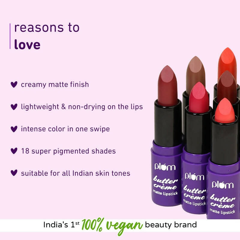 Plum Butter Cr??me Matte Lipstick Pinkture Perfect - 132 (Magenta Pink)