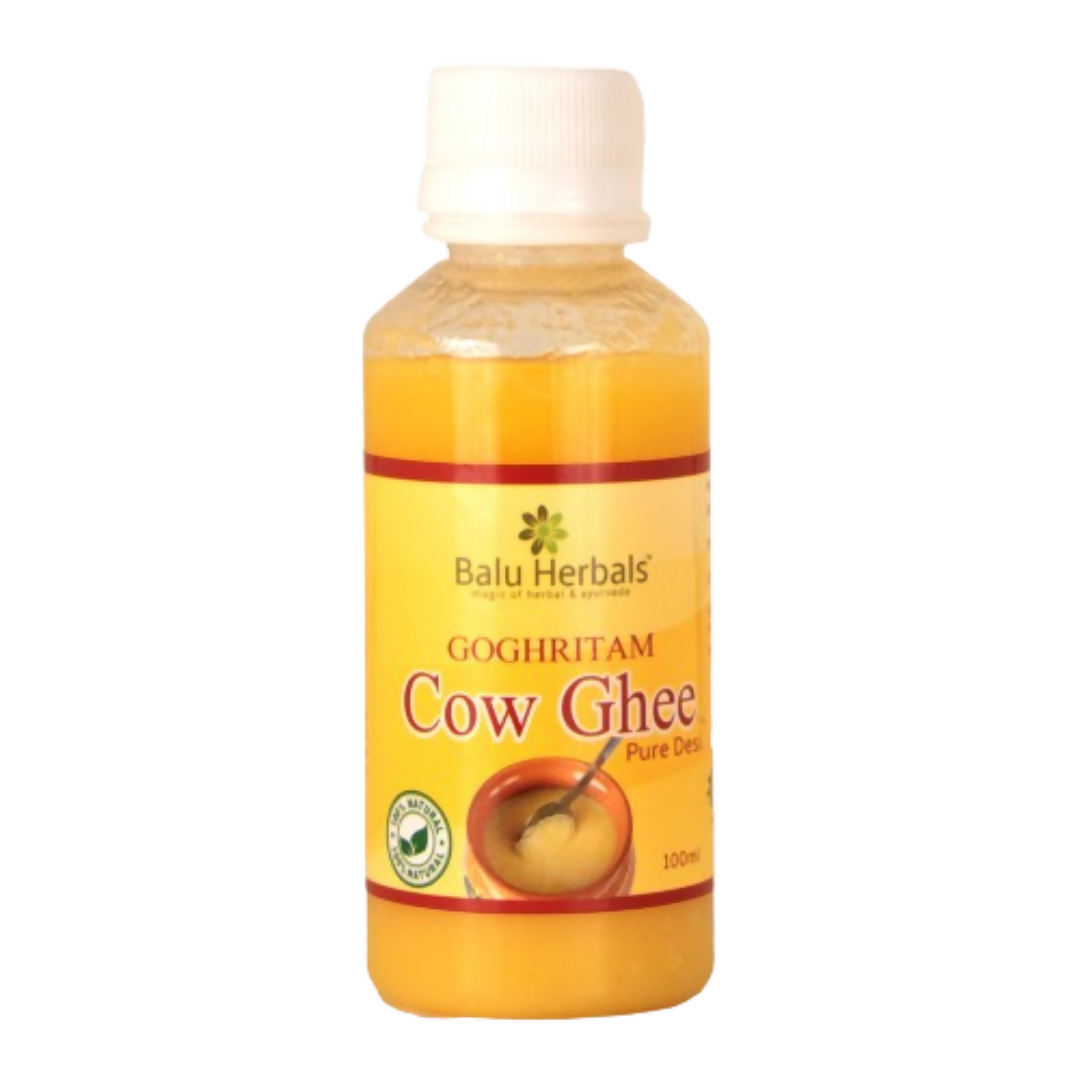 Balu Herbals Cow Ghee | Made from Grass Fed Cow's Milk | Organic, Natural & Pure Cow Ghee - 200ML