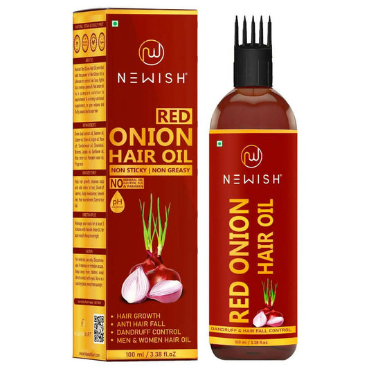 Newish Red Onion Hair Oil With Comb - buy-in-usa-australia-canada