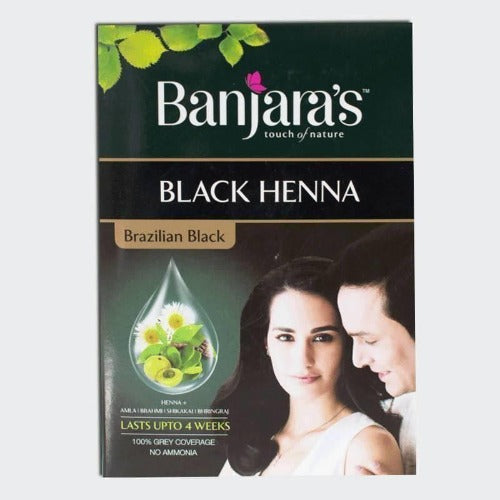 Banjara's Black Henna Brazilian Black Hair Color