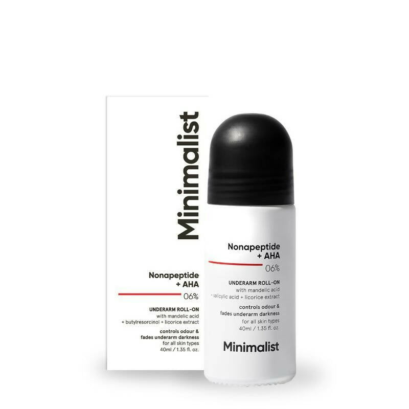 Minimalist Nonapeptide + AHA 06% Underarm Roll On - BUDEN