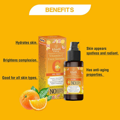 Khadi Veda Vitamin C Face Serum for Skin Brightening