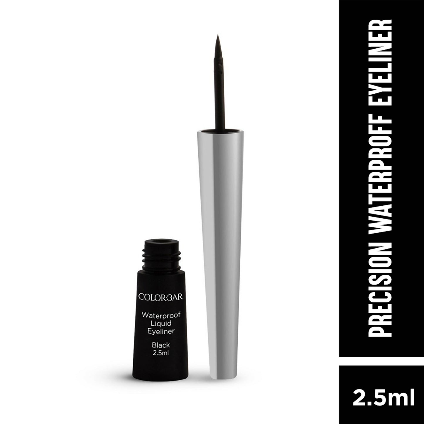 Colorbar Precision Waterproof Eyeliner (With Shiny Silver Cap) Eye Liner Black