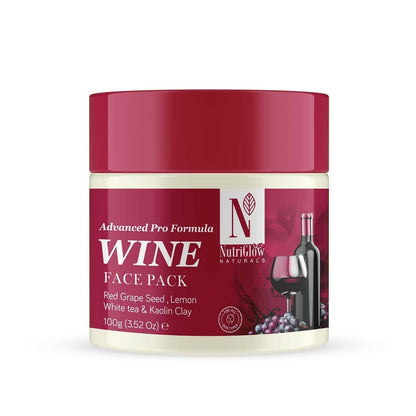 NutriGlow NATURAL'S Advanced Pro Formula Wine Face Pack - BUDNEN