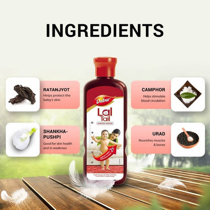 Dabur Lal Tail - Ayurvedic Baby Massage Oil